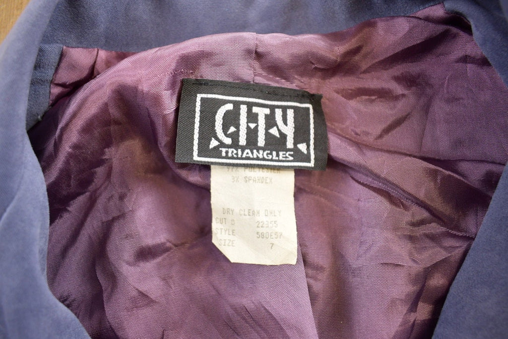 Vintage 1980s City Triangles Spandex Full Length Jacket