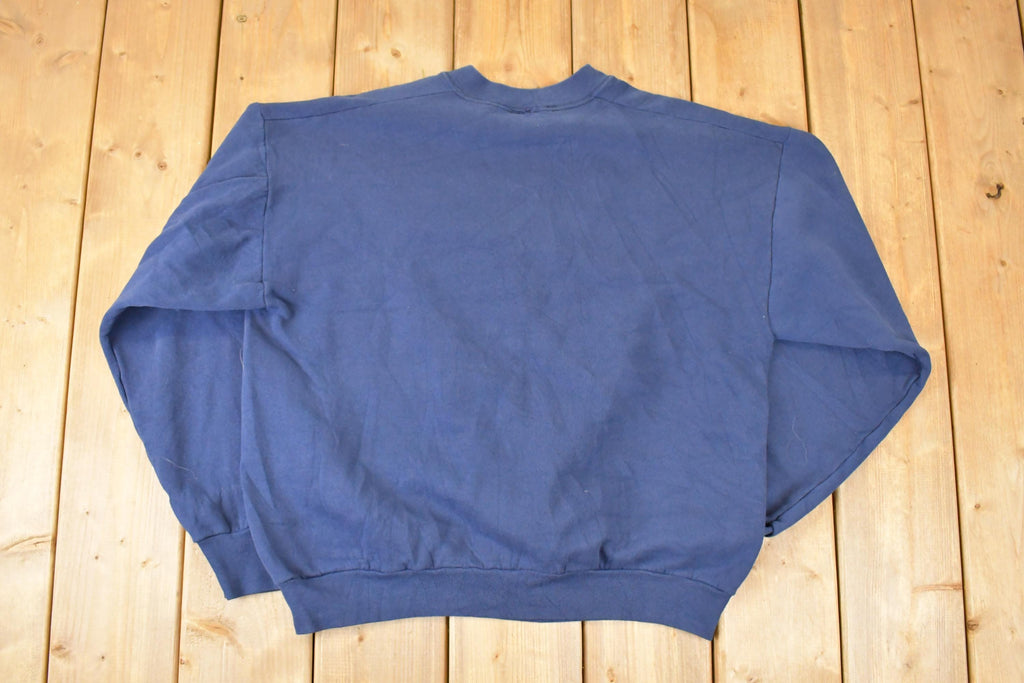 Vintage 1990s Winter Cardinal Embroidered Crewneck Sweatshirt Mens L