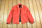 Vintage 1960s 1970s Reversible Zip Up Harrington Jacket Women's Small