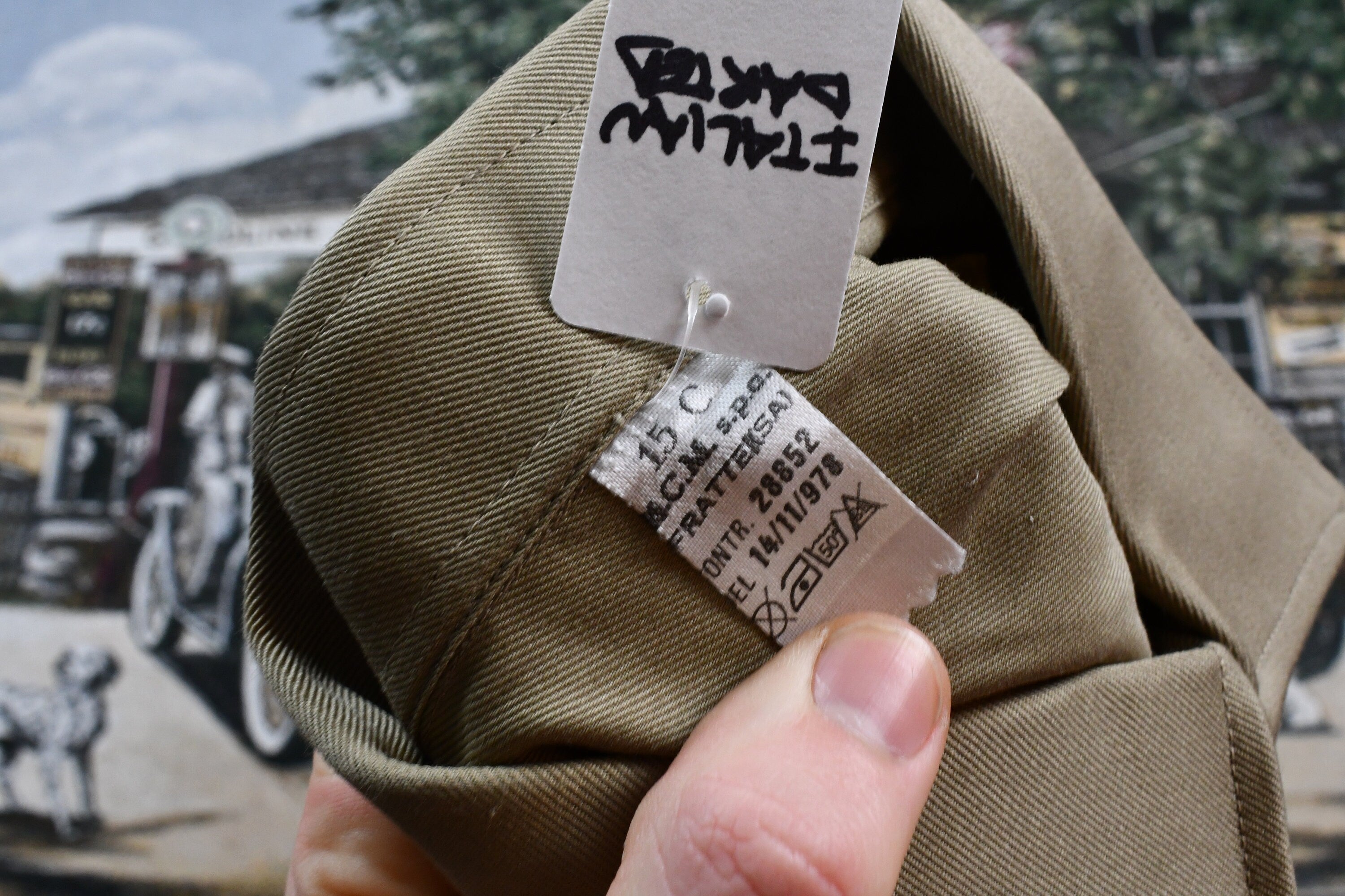 Vintage Khaki Uniform Button Up Shirt
