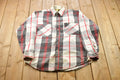 Vintage 1990s St John's Bay Plaid Flannel Button Up Shirt