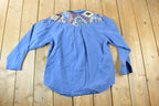 Vintage 80s Dessert West By Sheffy Holt Western Button Up Shirt