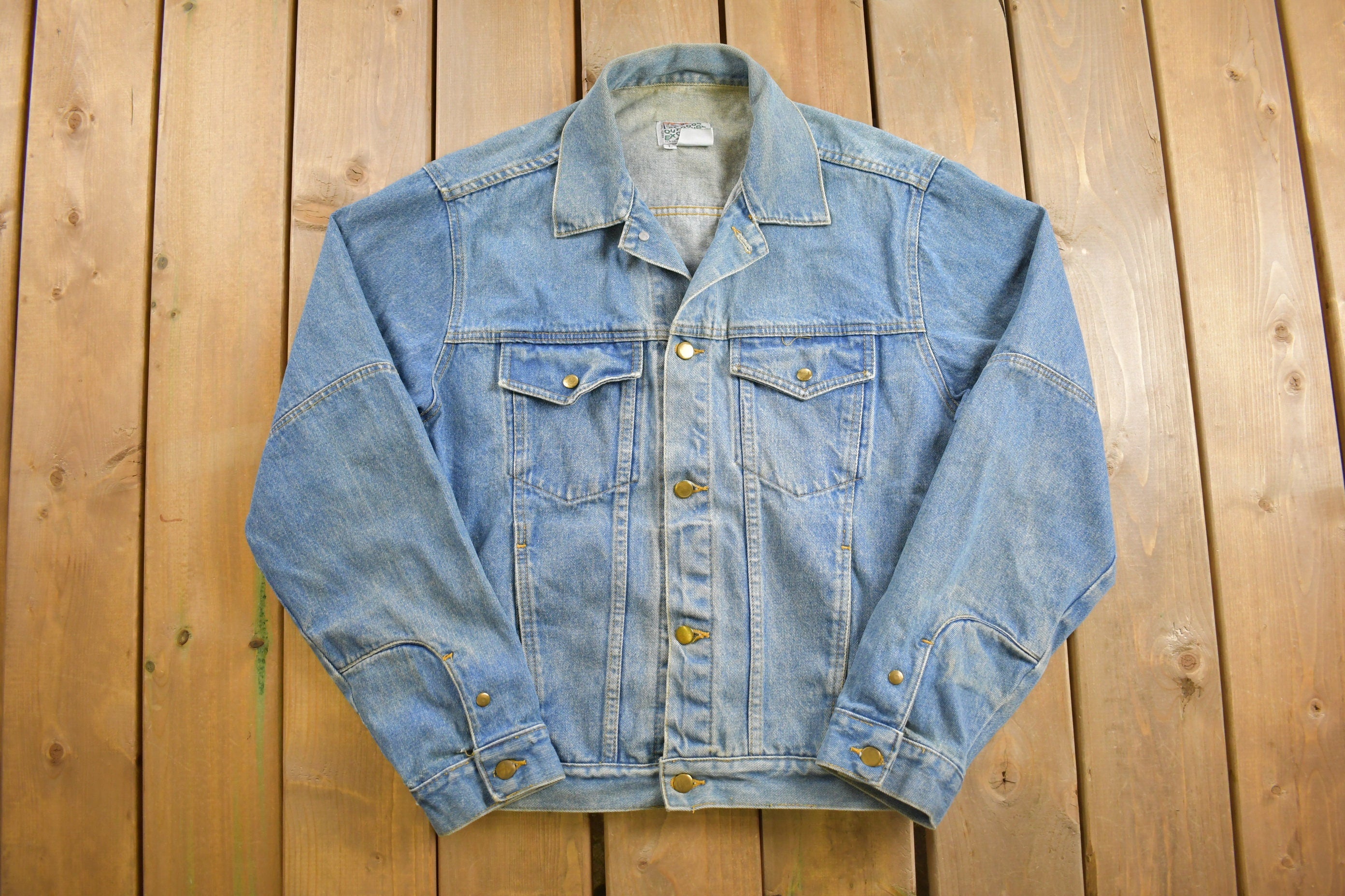 Vintage 1990s Outdoor Exchange Denim Jean Jacket