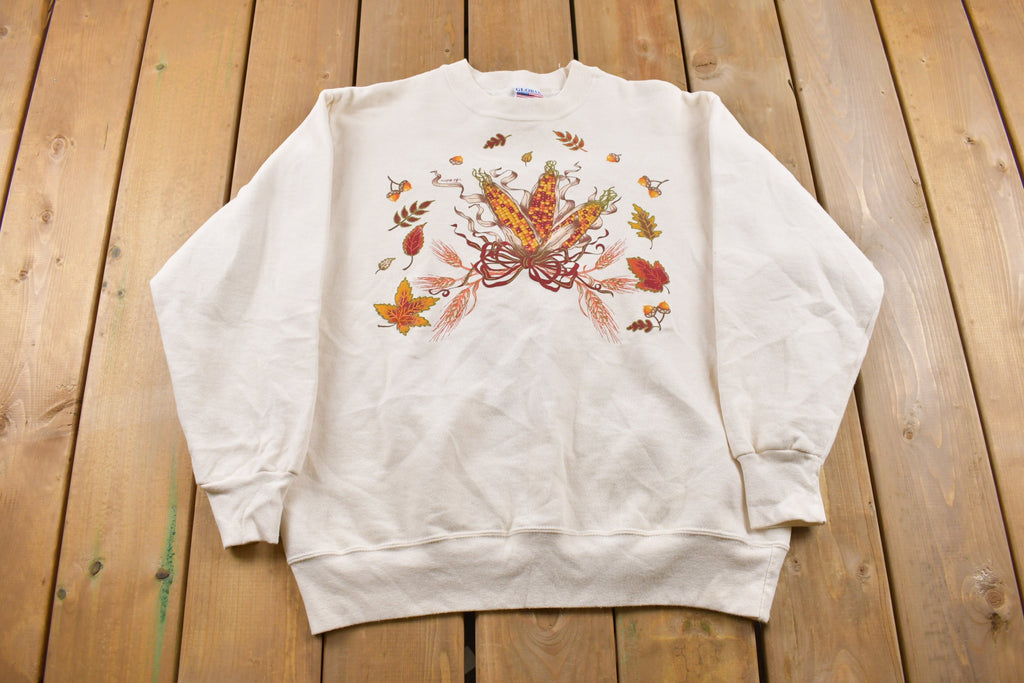 Vintage 1990s Fall Season Crewneck Sweatshirt