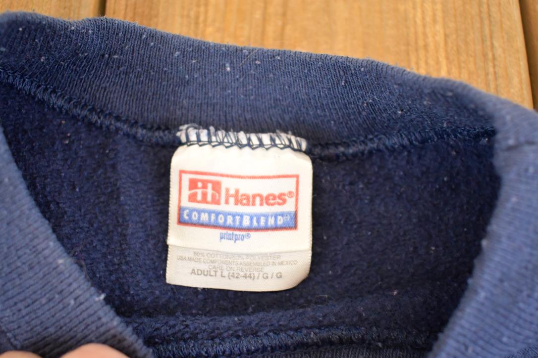 Vintage 1990s Hanes Streetwear Blank Crewneck Sweatshirt Men's L