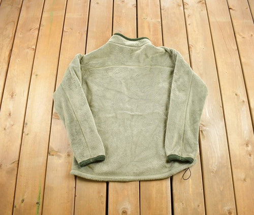 Vintage 1990s Patagonia Green Fleece Sweater / 90s Patagonia / Made In USA / Hiking / Baby Patagonia / 90s Patagonia