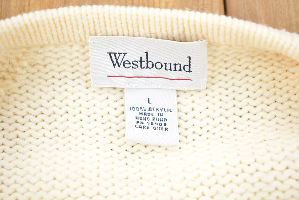 Vintage 1990s Knitted Button Up Sweater