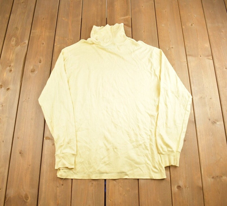 Vintage 1990s Polo Ralph Lauren Turtle Neck Sweatshirt Made In USA