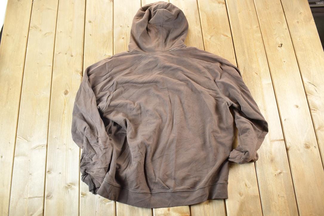 Vintage 2000s Nike Embroidered Mini Swoosh Hoodie Sweatshirt Mens L