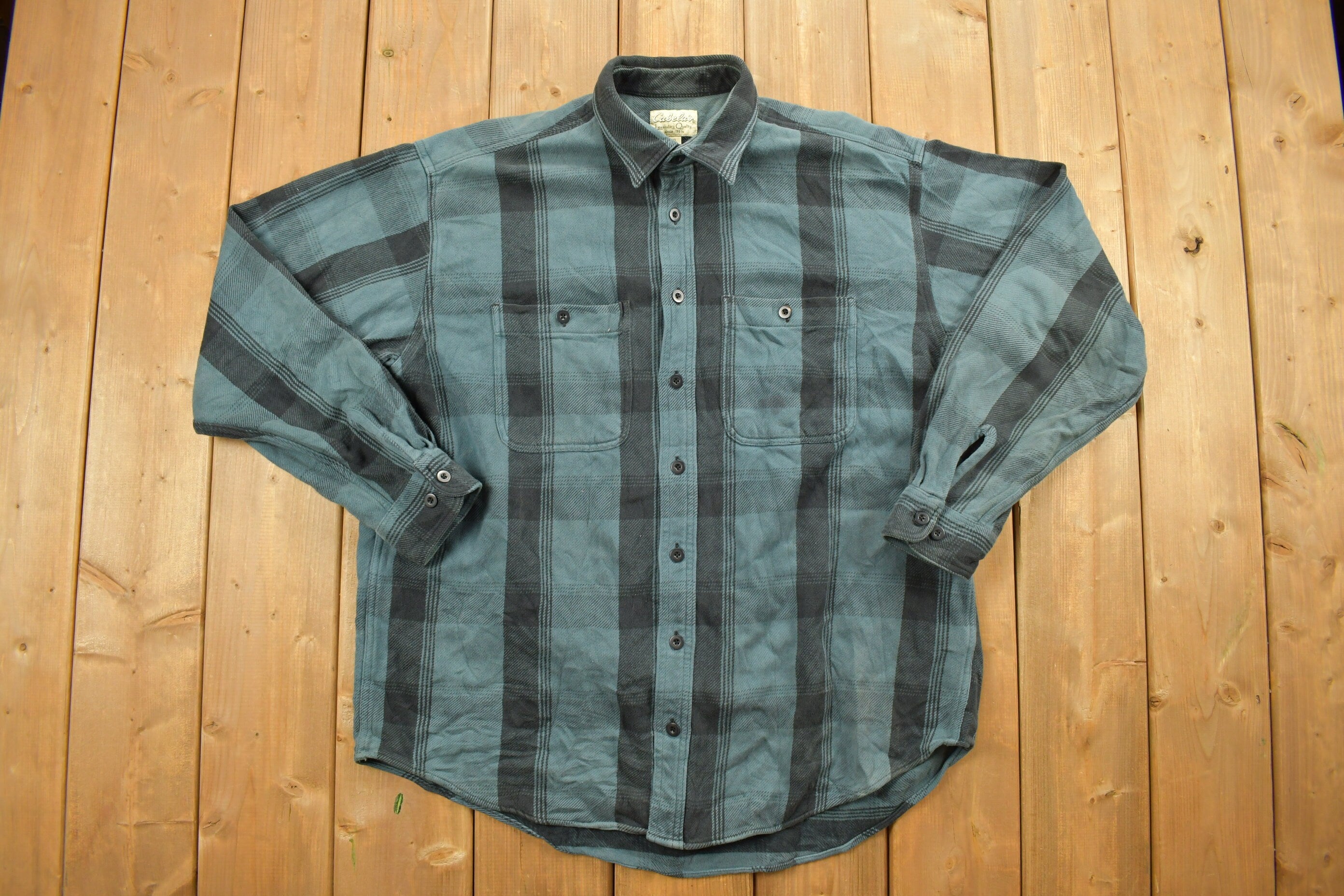 Vintage 1990s Cabela's Plaid Button Up Shirt