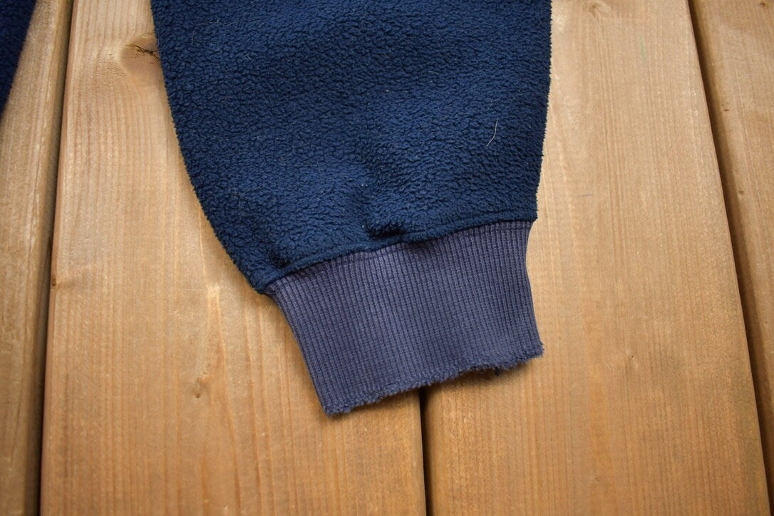 Vintage 1990s 100 Acre Wood Winnie The Pooh Disney Fleece Crewneck / Vintage Sweatshirt / Vintage Disney / Embroidered / Vintage Cartoons