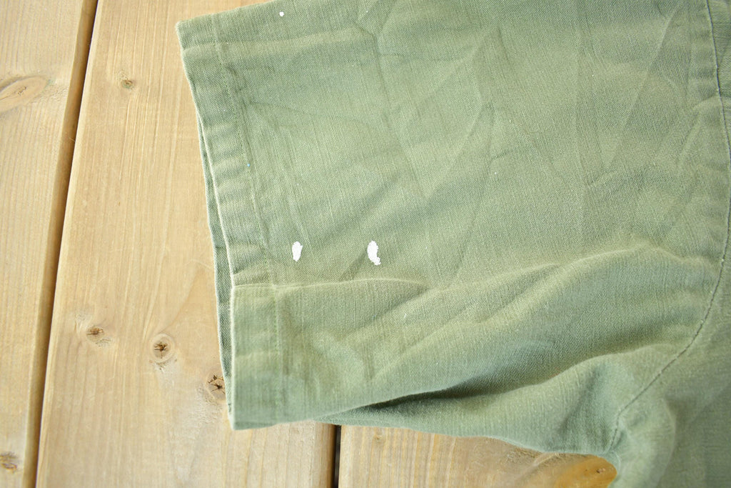 Vintage Navy Seabees Military Button Up Shirt