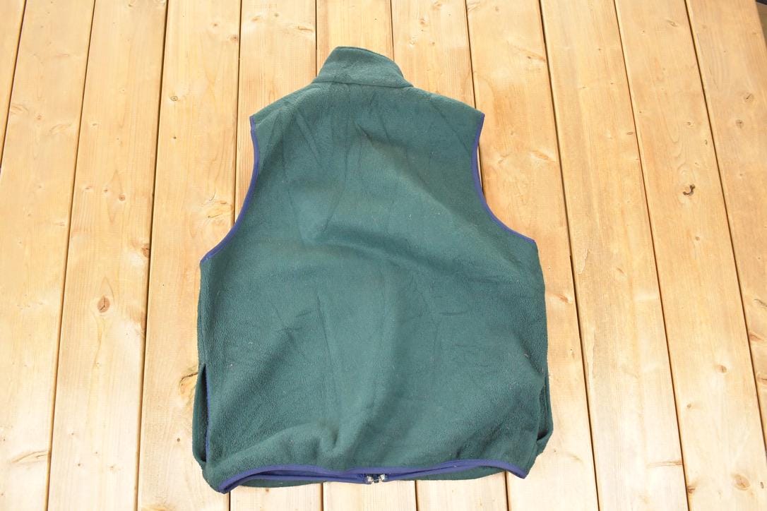 Vintage 1990s LL Bean Outdoors Fleece Sweater Vest Men's L