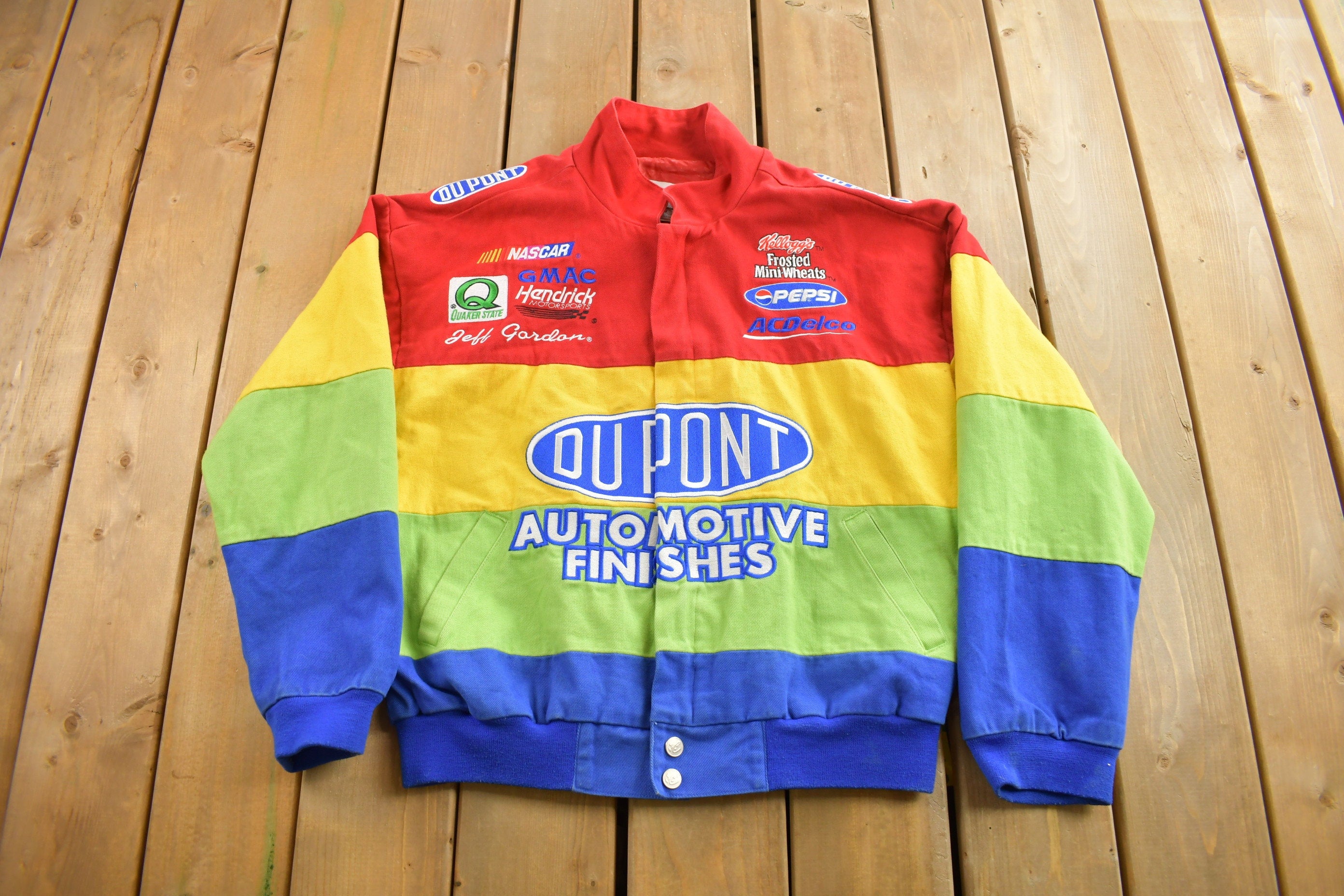 Vintage 1990s Jeff Gordon Dupont Nascar Racing Jacket