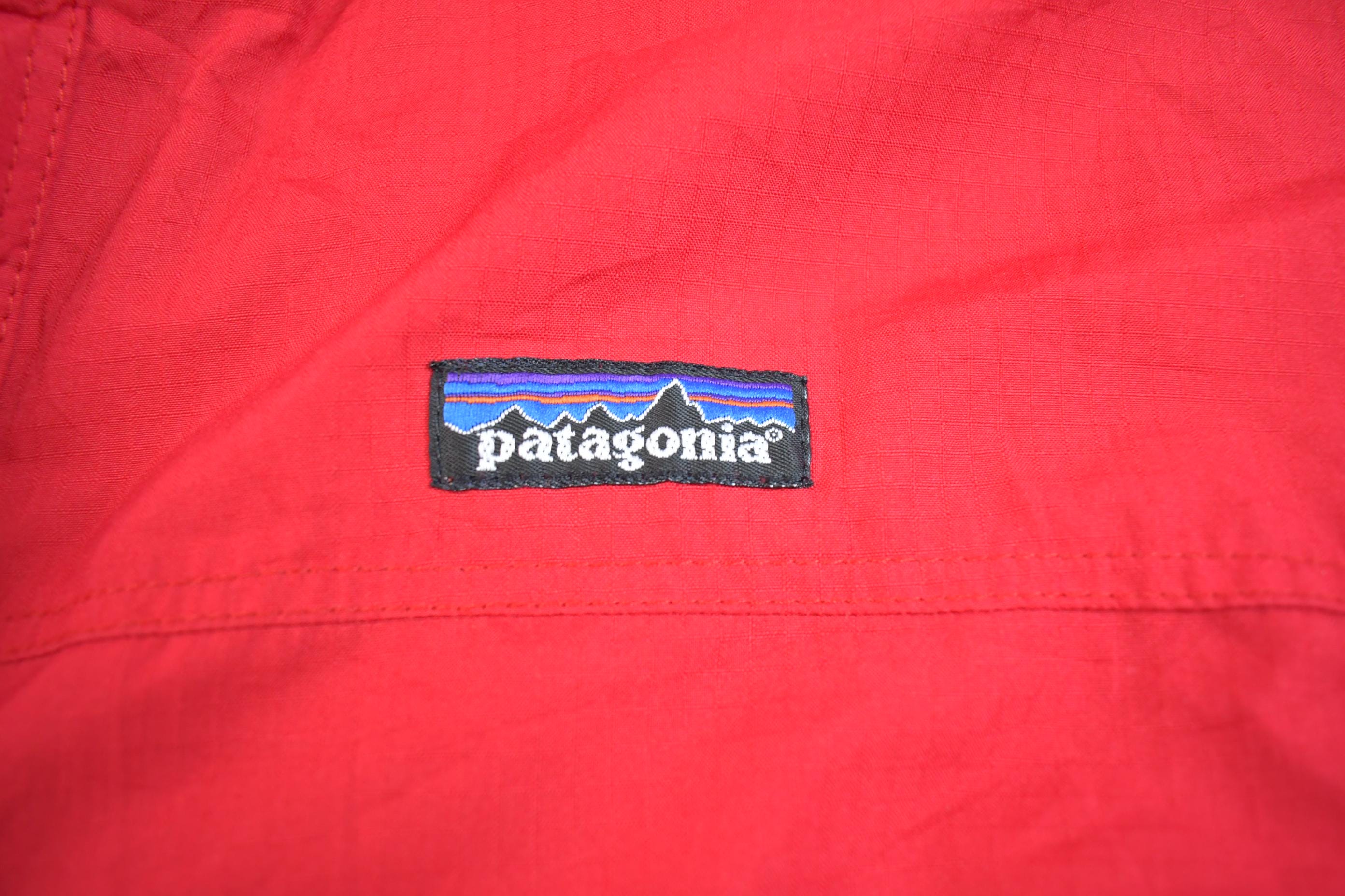 Vintage 1990s Patagonia Red Zip Up Light Jacket