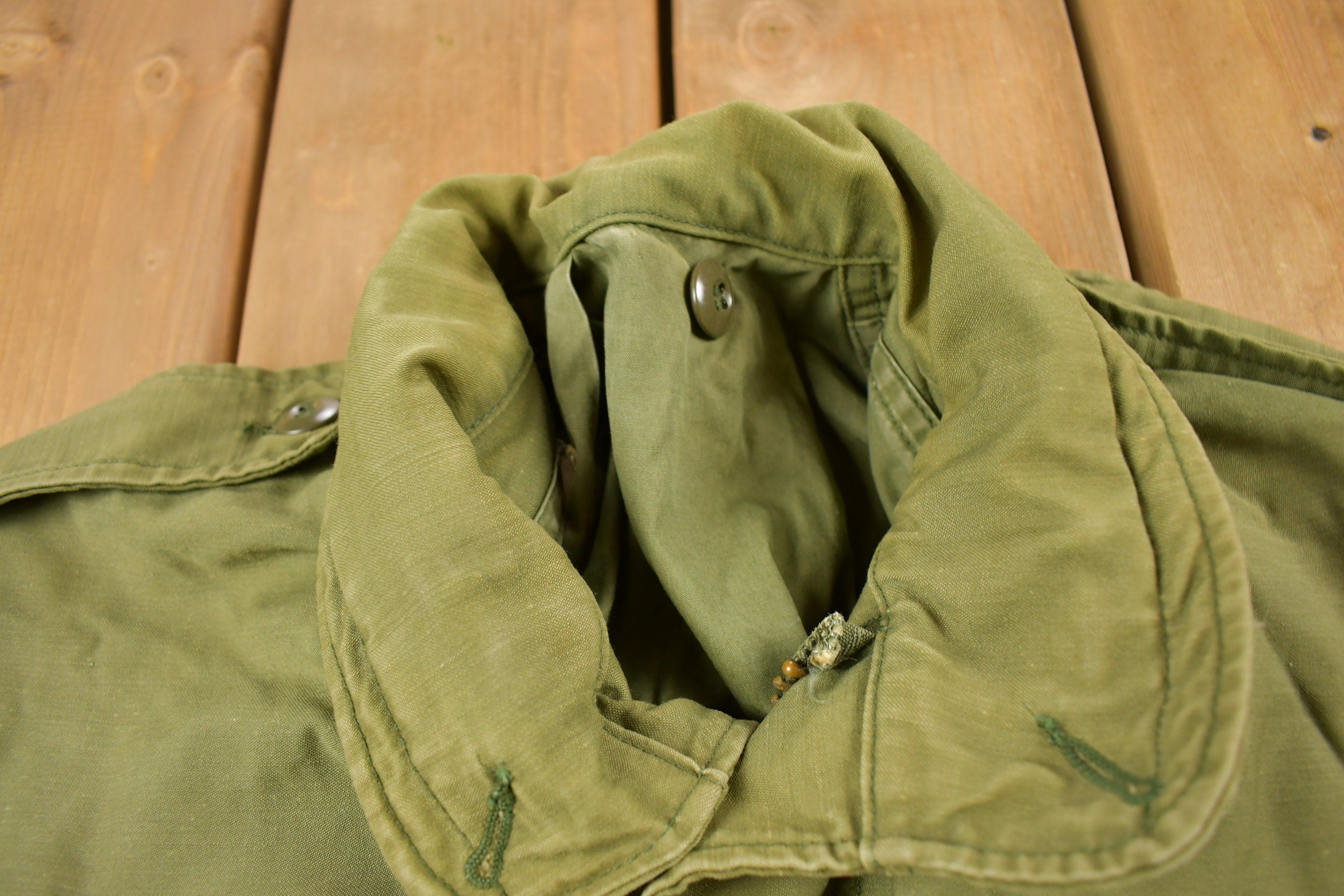 Vintage 1980s Army Military Field Jacket