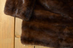 Vintage 1970s Mink Fur Coat Adult Large