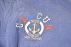 Vintage 1990s Cancun Mer Caraibe Crewneck Sweatshirt Men's L