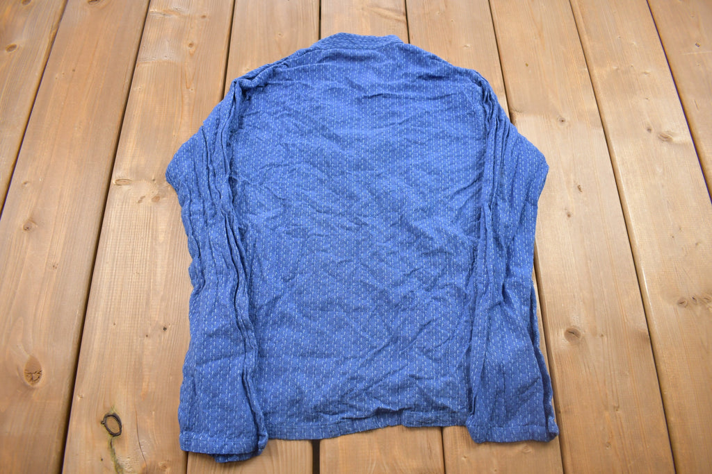Vintage 1980s Henley Long Sleeve Shirt