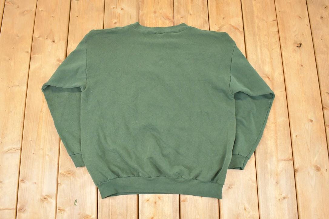 Vintage 1990s American Eagle Wilderness Graphic Print Crewneck Sweatshirt Men's L