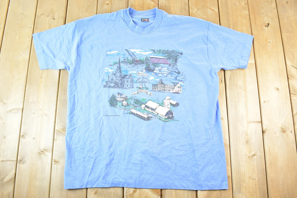 Vintage 1990s Berlin PA Whiskey Rebellion Celebration Souvenir T-Shirt Mens XL / Made In USA / Vintage Vacation Tee / Rare Destination Tee
