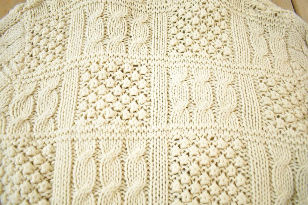 Vintage 1980s 3D Knit Cardigan Sweater