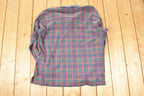 Vintage 1990s Penguin Sport Plaid Button Up Shirt Mens L