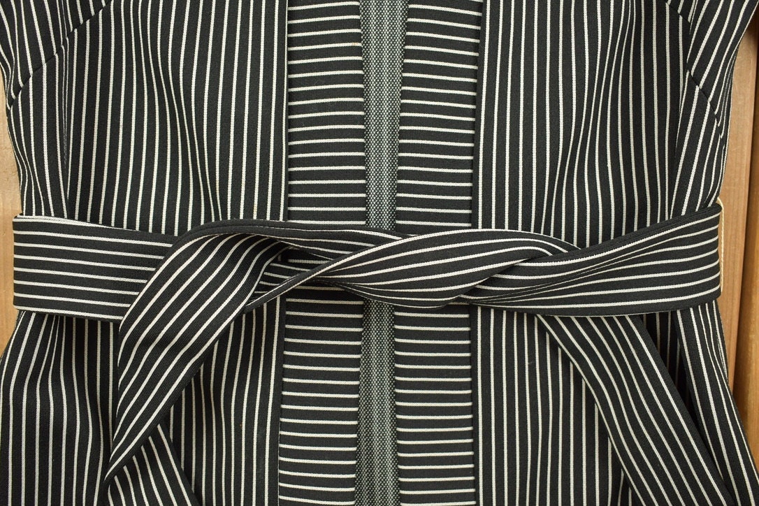 Vintage 1960s Elegant Miss of California Striped Housecoat