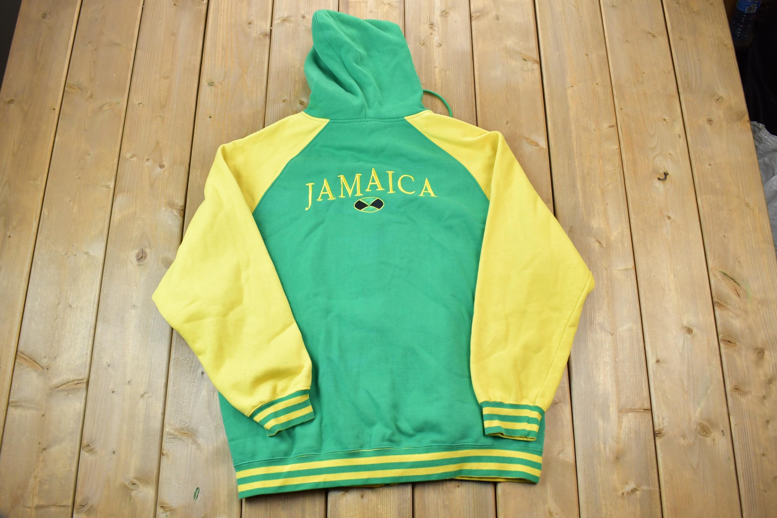 Vintage 1990s Jamaica Reserve Sportswear Hoodie Sweatshirt