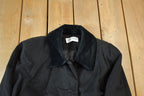 Vintage 1980s 100% Wool Long Trench Coat Made In USA