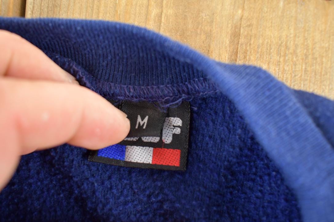 Vintage 1983 New Zealand Reef France Crewneck Sweatshirt Mens L / Made In France / 90s Souvenir Crewneck / Vintage Souvenir Crewneck