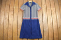 Vintage 1960s Short Sleeve Shirt Dress