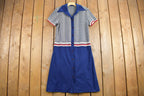 Vintage 1960s Short Sleeve Shirt Dress