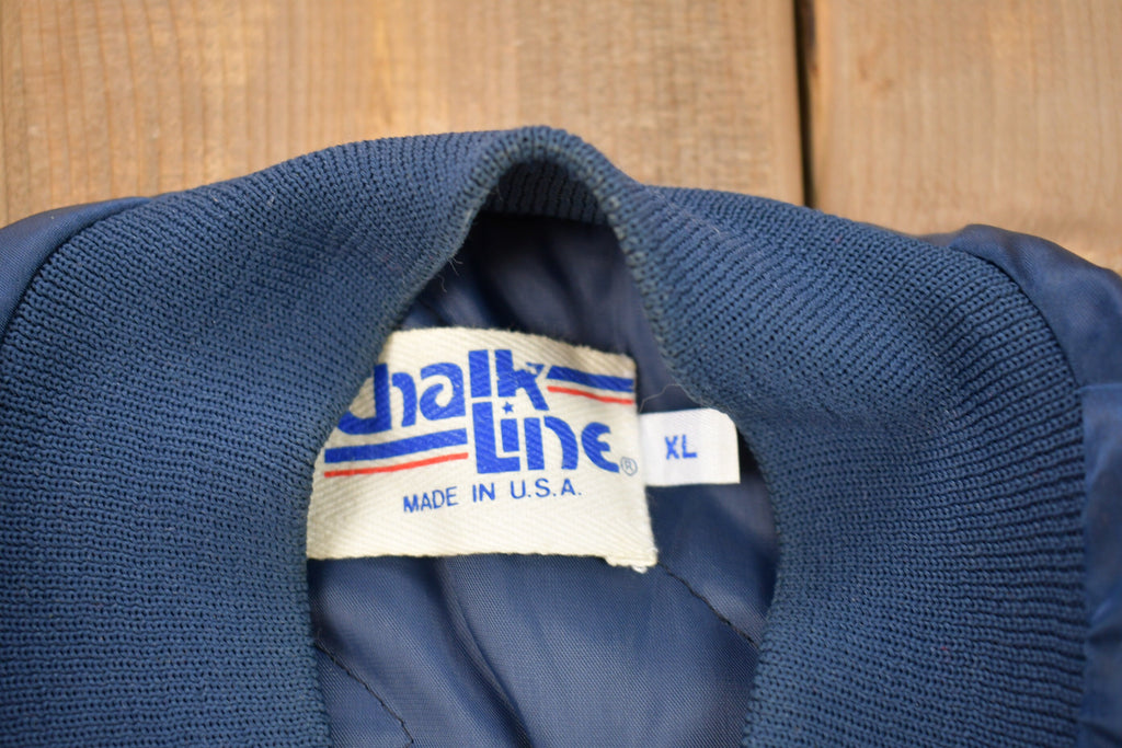Vintage 1990s Chalk Line Satin Bomber Jacket
