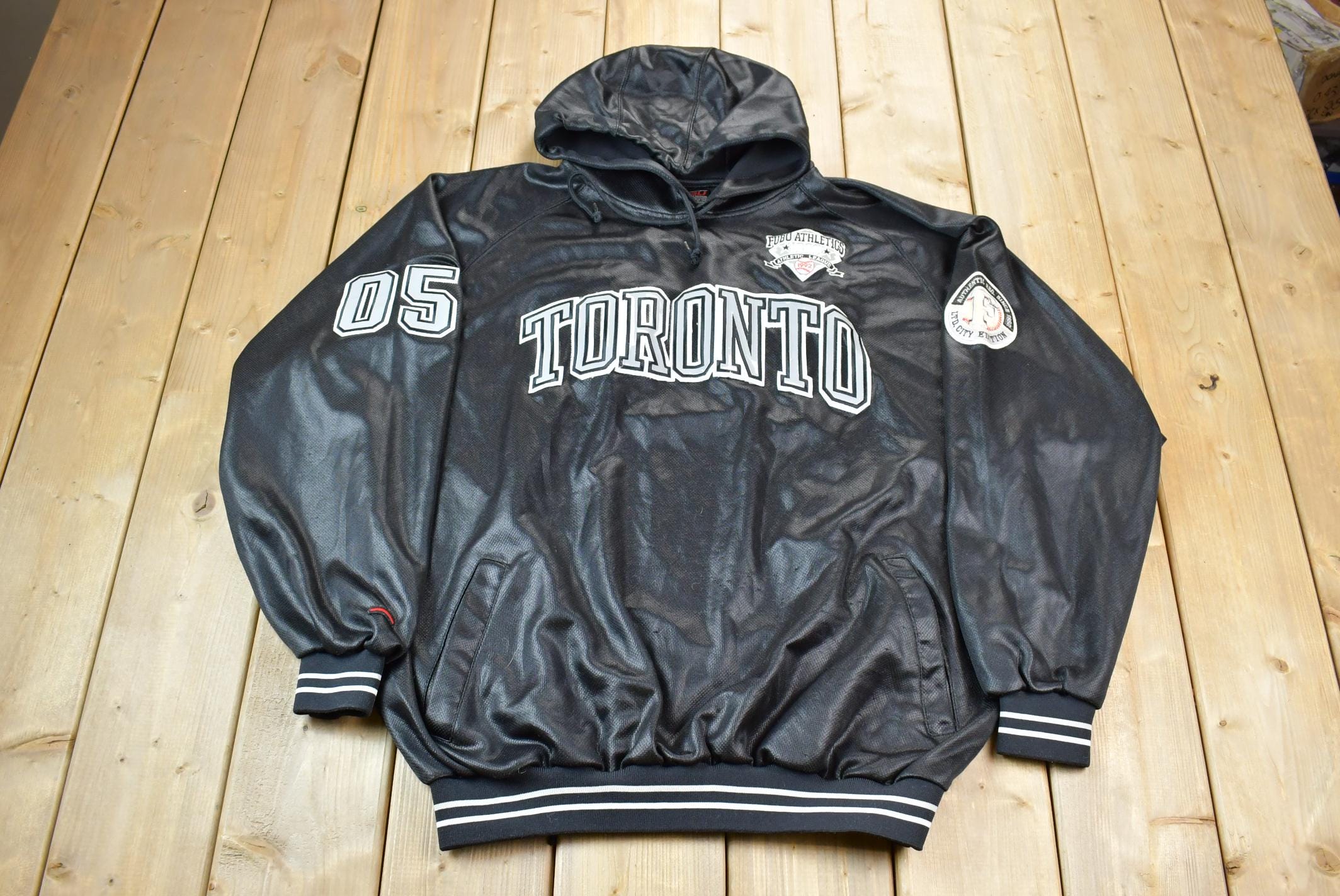 Vintage 1990s FUBU Toronto City Edition Embroidered Hoodie