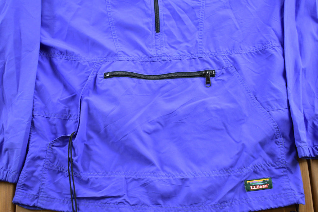 Vintage 1990s LL Bean Half Zip Windbreaker Jacket Athletic Spring Summer Sportswear