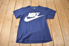 Vintage 1980s Nike Big Logo Single Stitch Graphic T Shirt Made In Canada