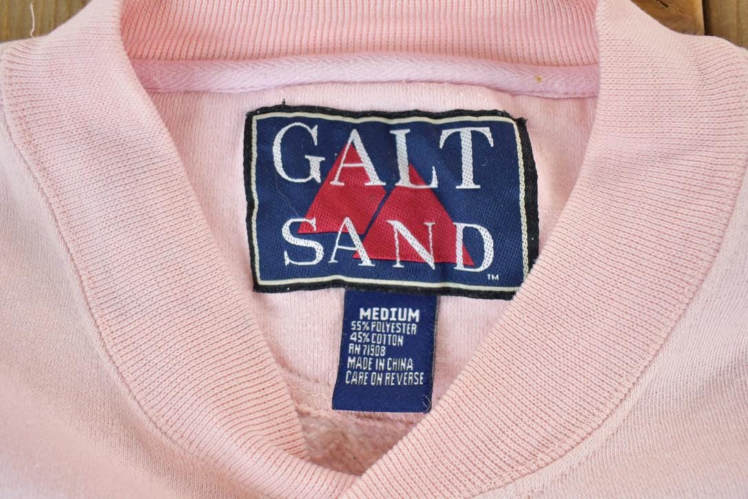 Vintage 1990s Galt Sand Polar Bear Embroidered Heavyweight Souvenir Crewneck Sweatshirt Made In USA