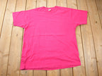 Vintage 1990s Fruit Of The Loom Blank Pink T Shirt