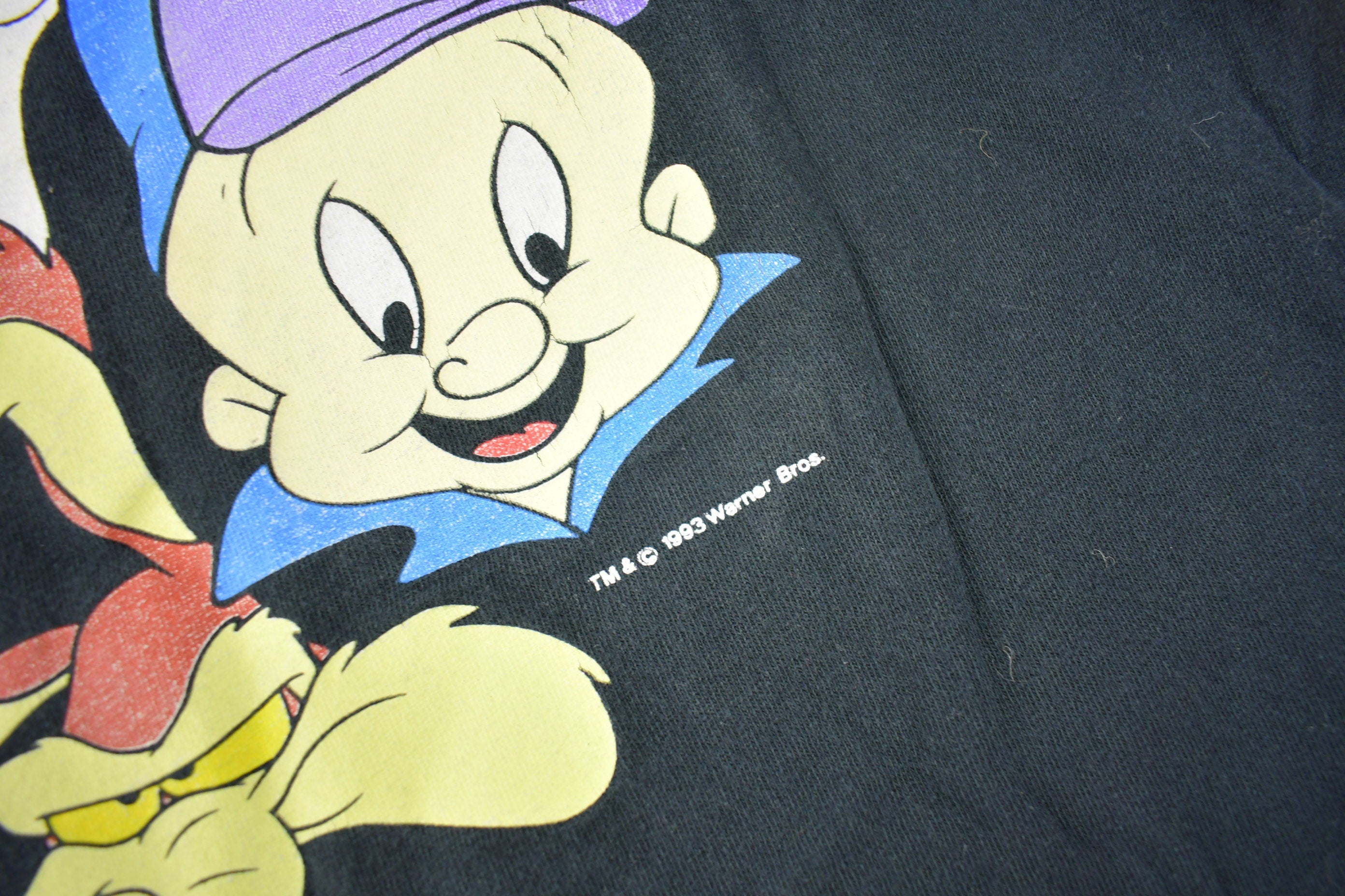 Vintage 1993 Looney Tunes Warner Bros Cartoon Graphic T-Shirt made In USA