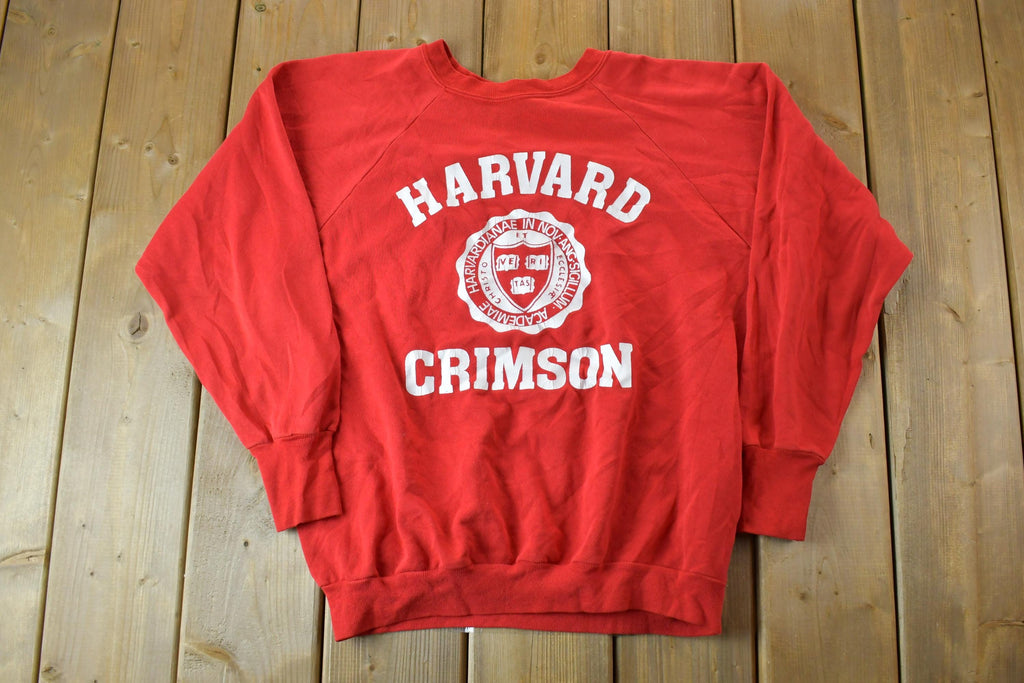 Vintage 1980s Harvard Crimson University Collegiate Crewneck