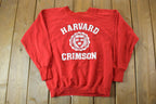 Vintage 1980s Harvard Crimson University Collegiate Crewneck