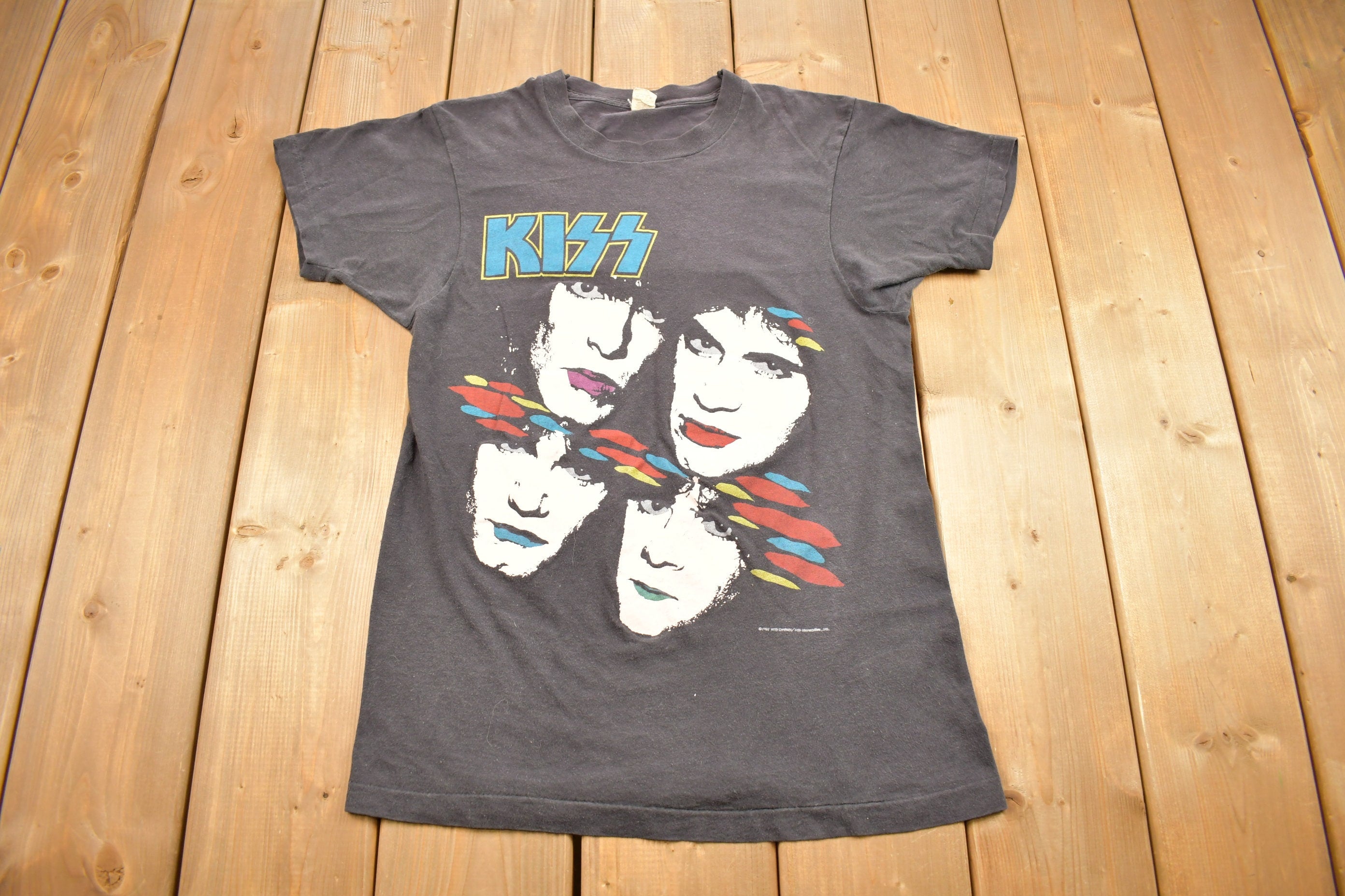Vintage 1986 KISS Asylum World Wide Tour Band T-Shirt