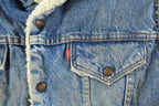 Vintage 1980s Levi's Sherpa Lined Denim Jean Jacket Men's Small