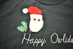 Vintage 1990s Happy Owlidays Owl Theme Christmas T-Shirt