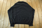 Vintage 1990s Boulevard Club Knit Abstract Pattern Collared Sweater