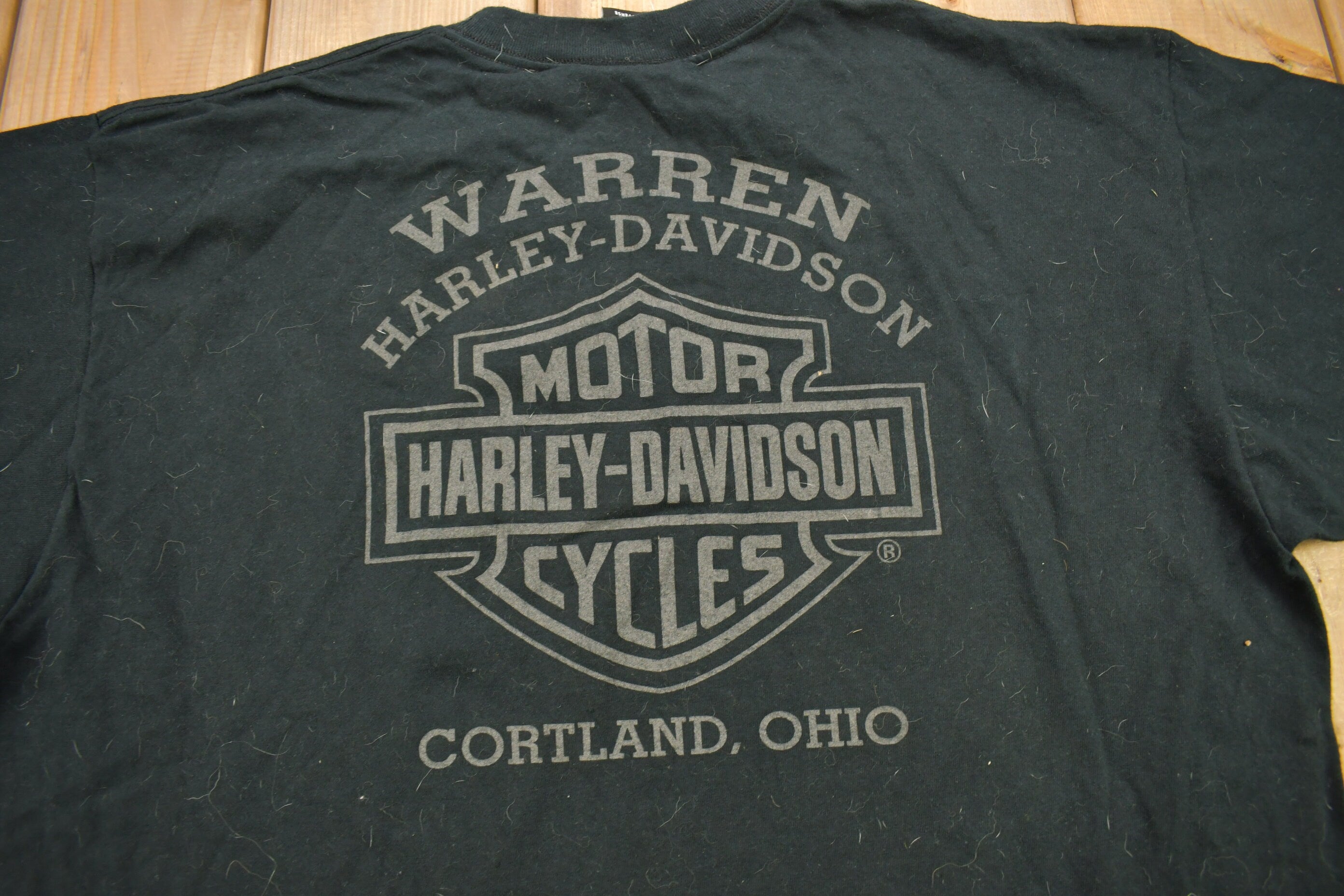 Vintage 2002 Warren Harley Davidson Cortland Ohio T-Shirt