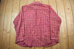 Vintage Pendleton Red Plaid Button Up Board Shirt