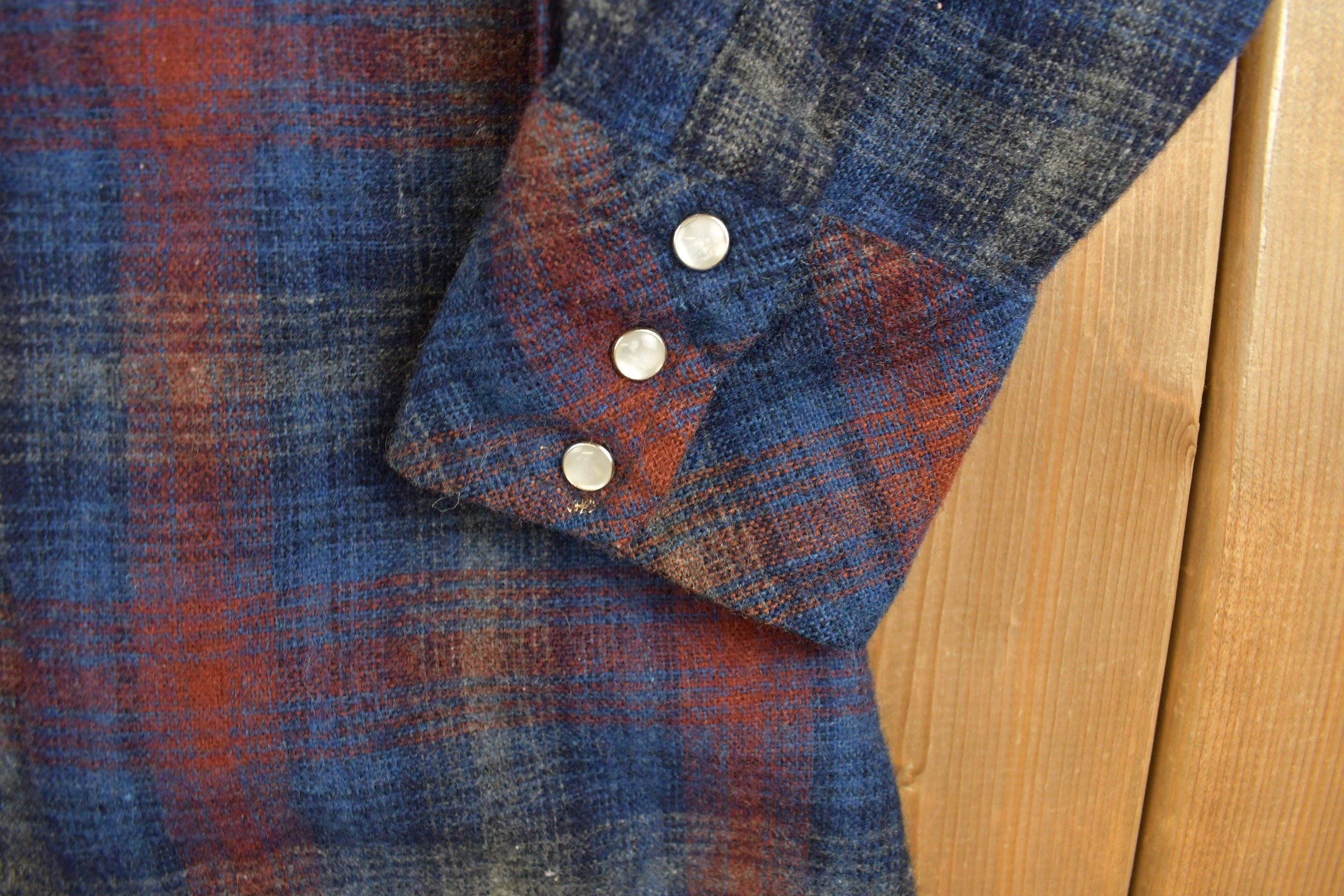 Vintage 1990s Karman Flannel Button Up Western Shirt