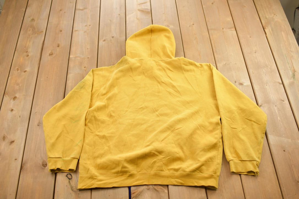 Vintage 1990s Distressed Nike Center Swoosh Hoodie  Middle Swoosh Hoodie  NikeMid Swoosh  grey tag  Vintage Nike Hoodie  Made In Canada